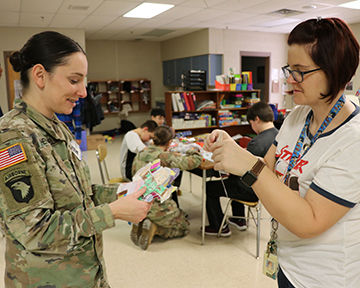 BACH Soldiers join local school on Flat Stanley adventure