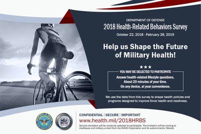 2018 Health-Related Behaviors Survey: Survey to help shape military health